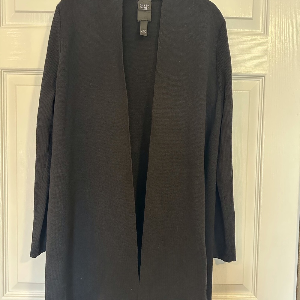 Eileen Fisher Women's Black Cardigan